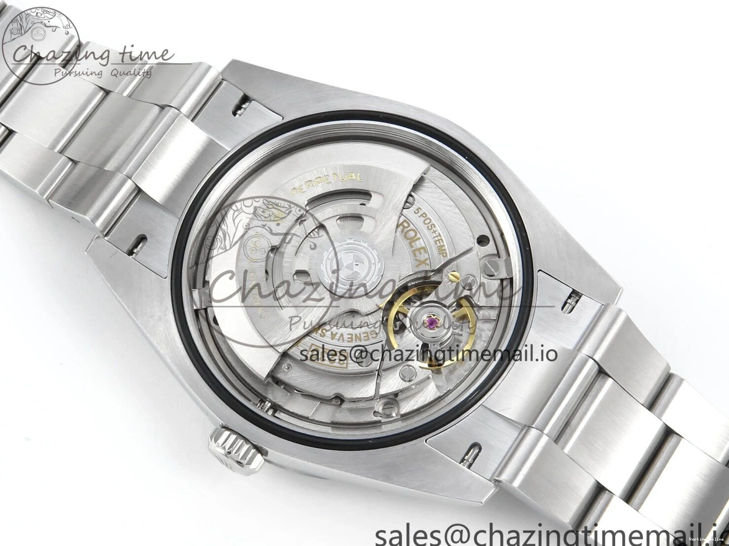 0204 Sustainable Oyster Perpetual 124300 41mm EWEF Best Edition 904L Steel Red Dial A 768